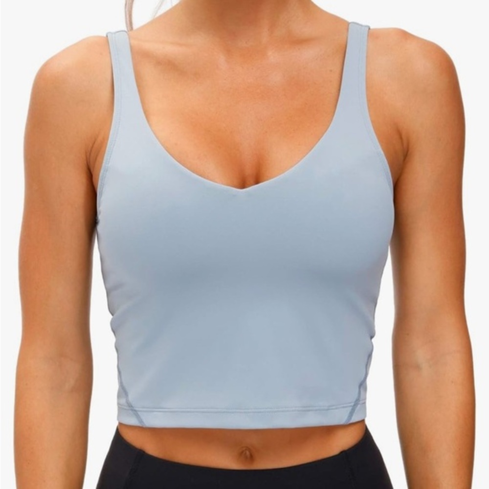 Tank Top Shelf Bra in Belgian Blue Size Large